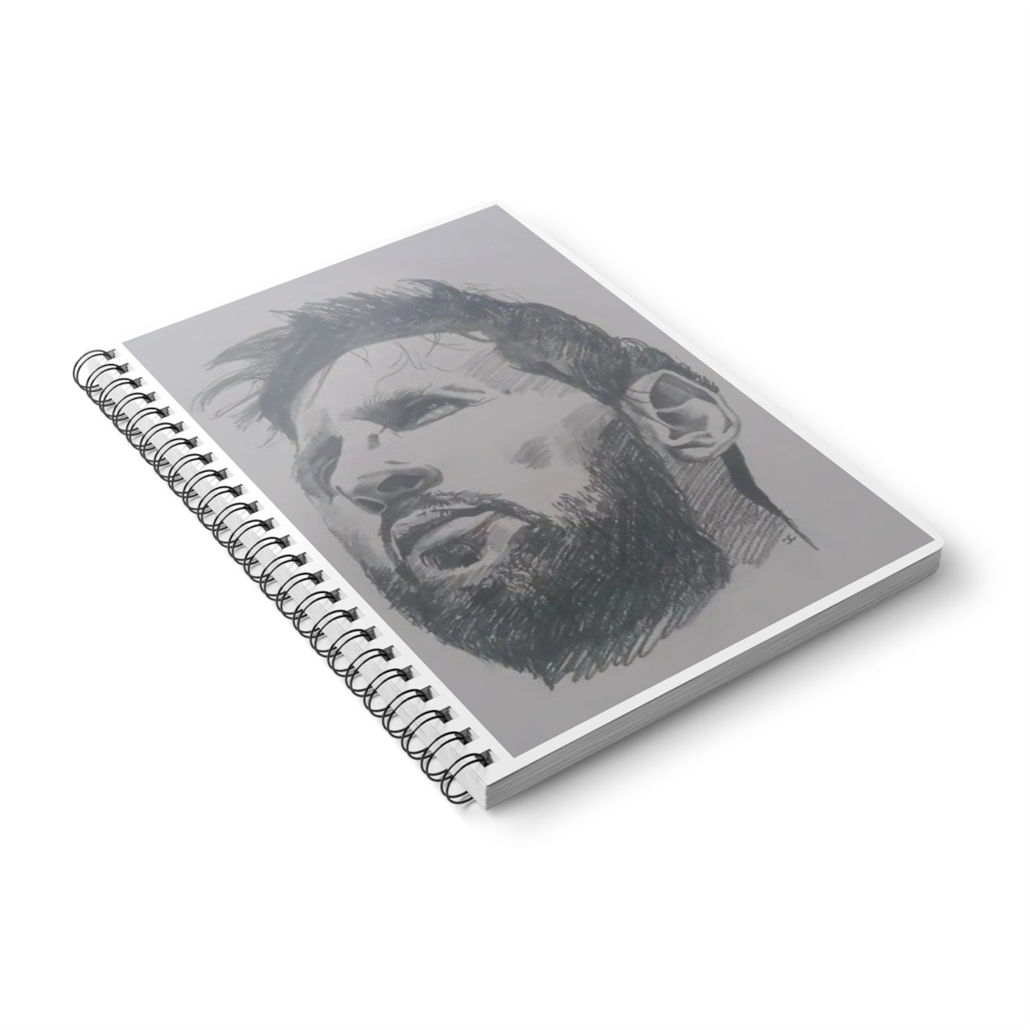 A5 Spiral Notebook — Sketch Portrait Cover