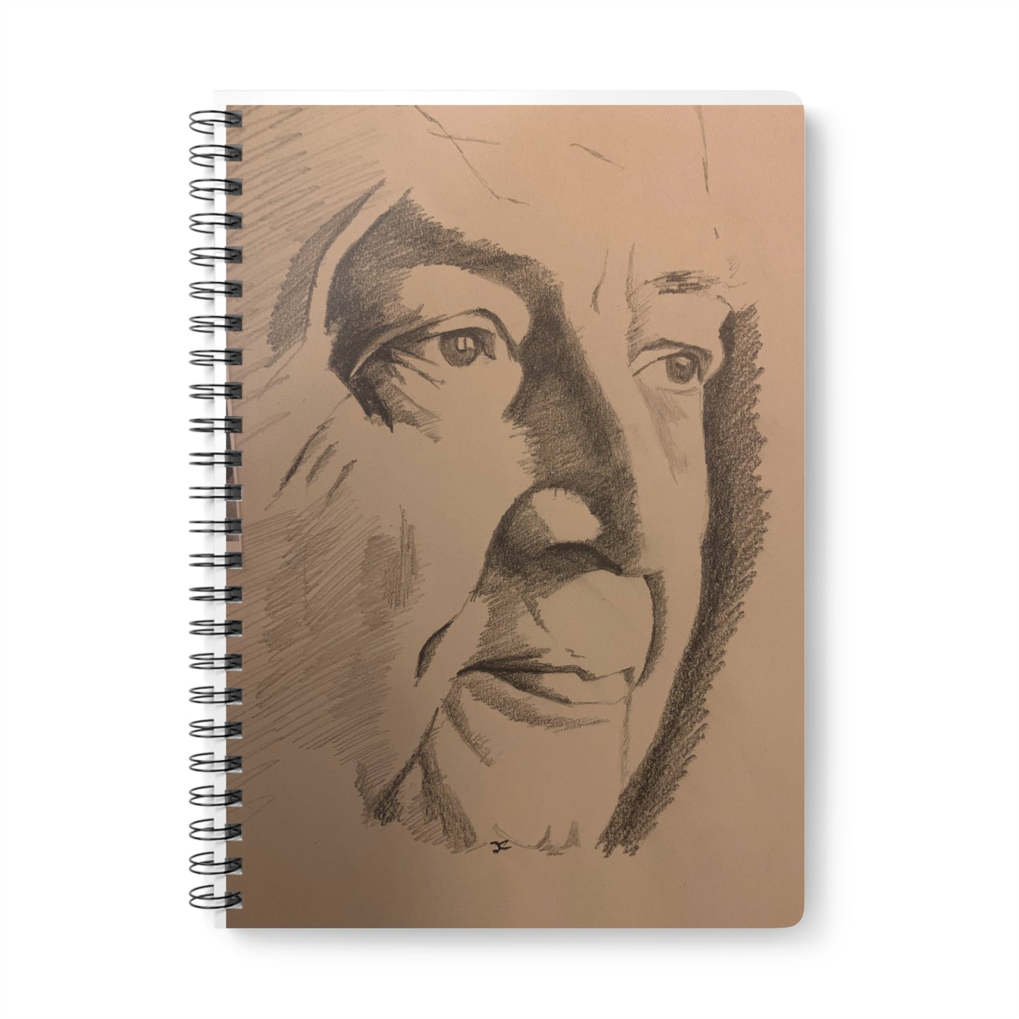 Portrait Sketch A5 Wirobound Notebook — Lined Journal for Artists & Writers