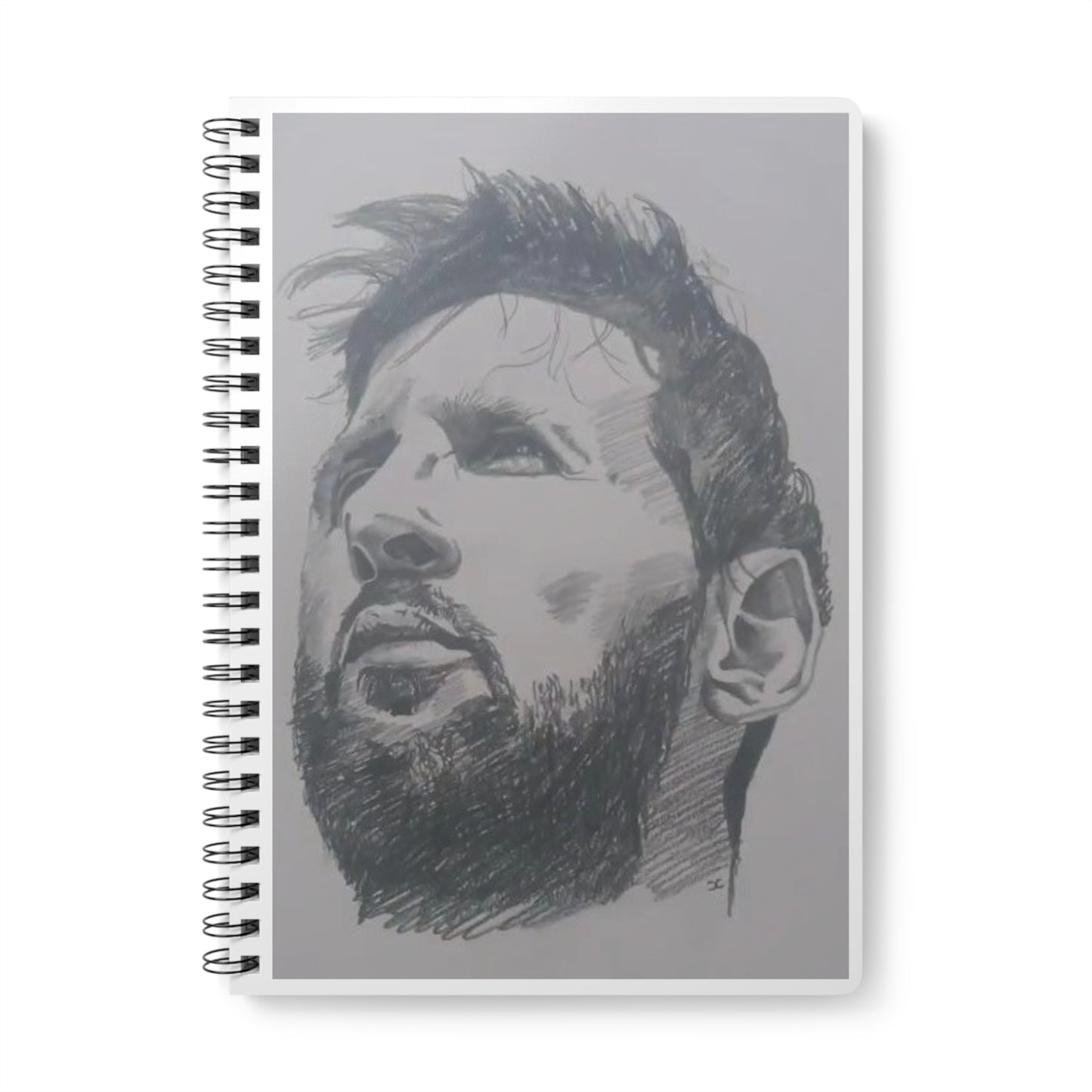 A5 Spiral Notebook — Sketch Portrait Cover