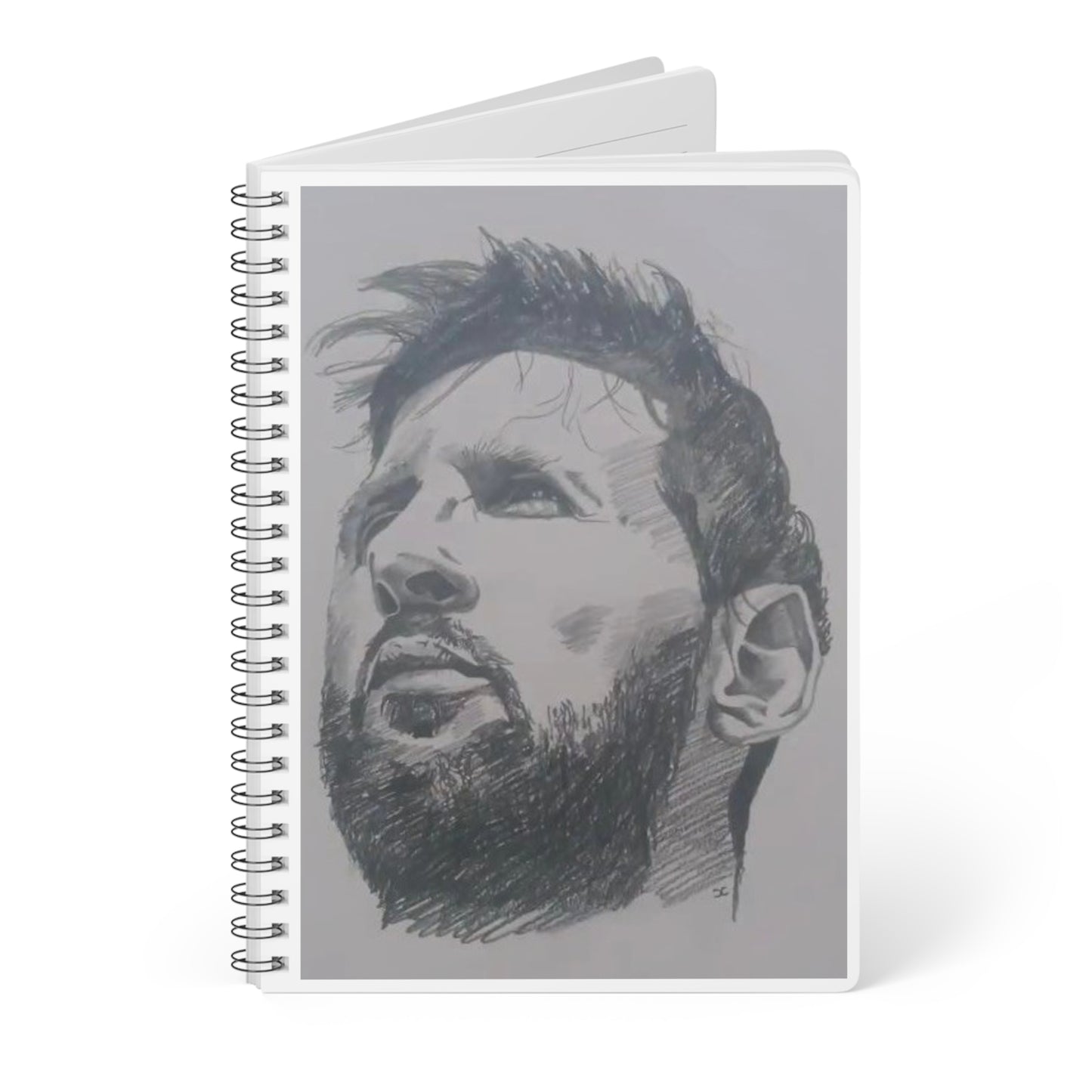 A5 Spiral Notebook — Sketch Portrait Cover